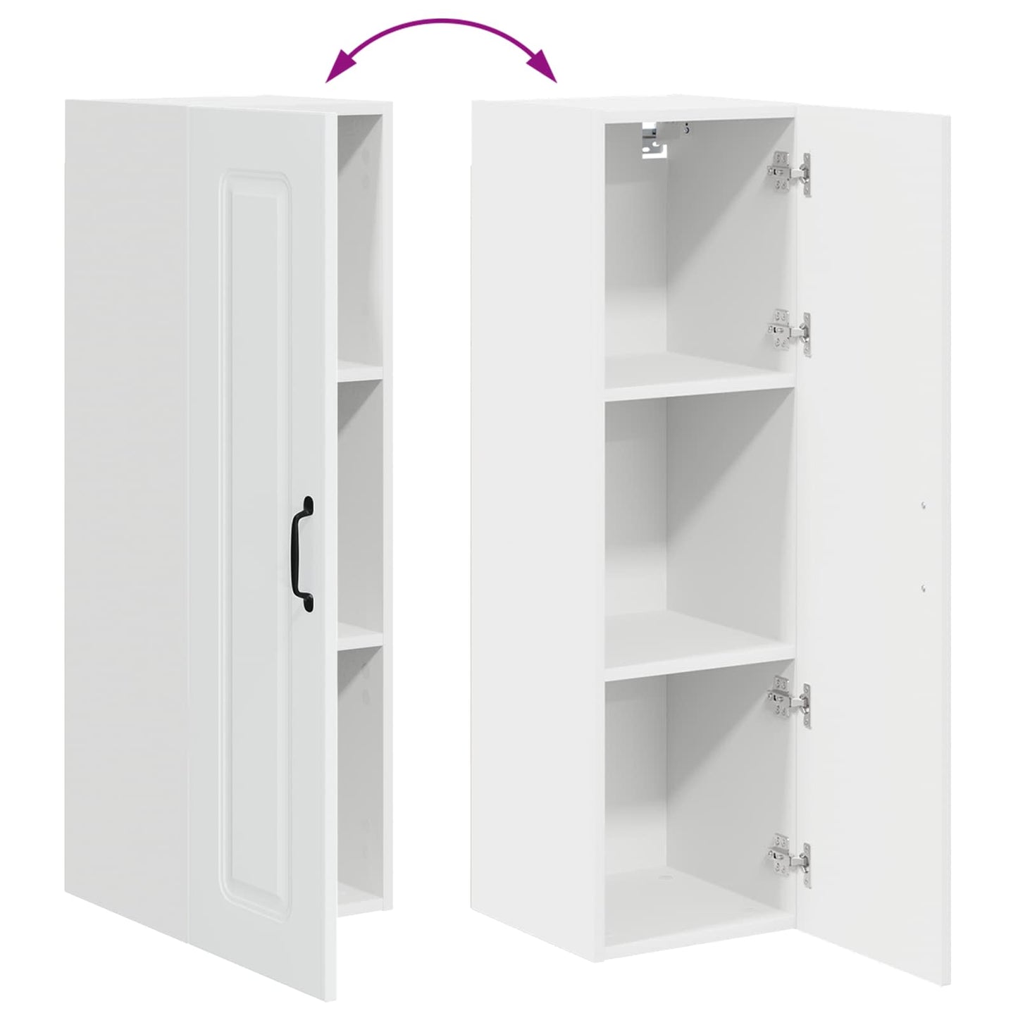 vidaXL Küchenschrank Kalmar Weiß 30 x 31 x 100 cm Holzwerkstoff