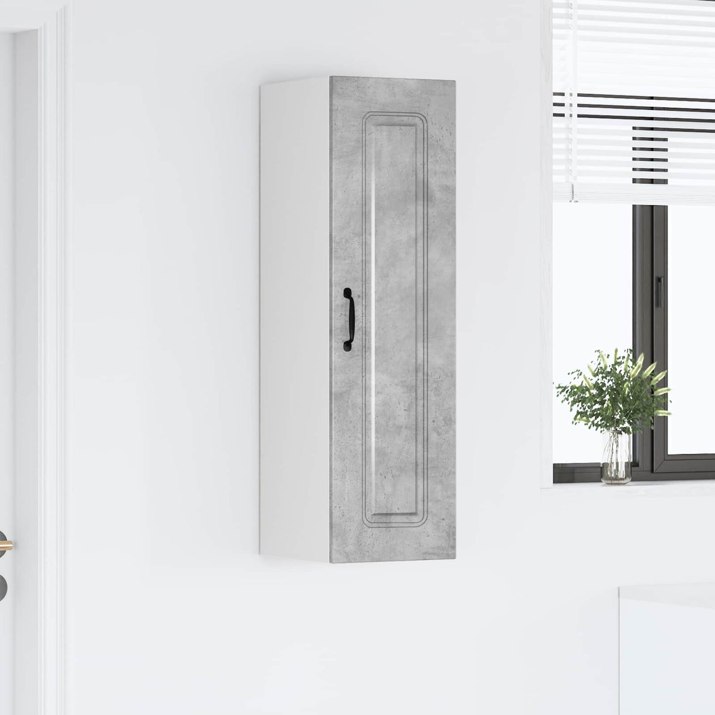 vidaXL Küchenschrank Kalmar Beton Grau 30 x 31 x 100 cm Holzwerkstoff