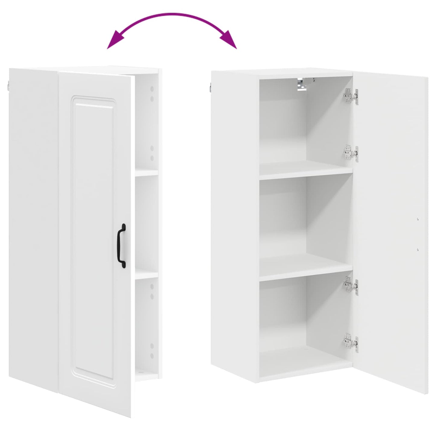 vidaXL Küchenschrank Kalmar Weiß 40 x 31 x 100 cm Holzwerkstoff