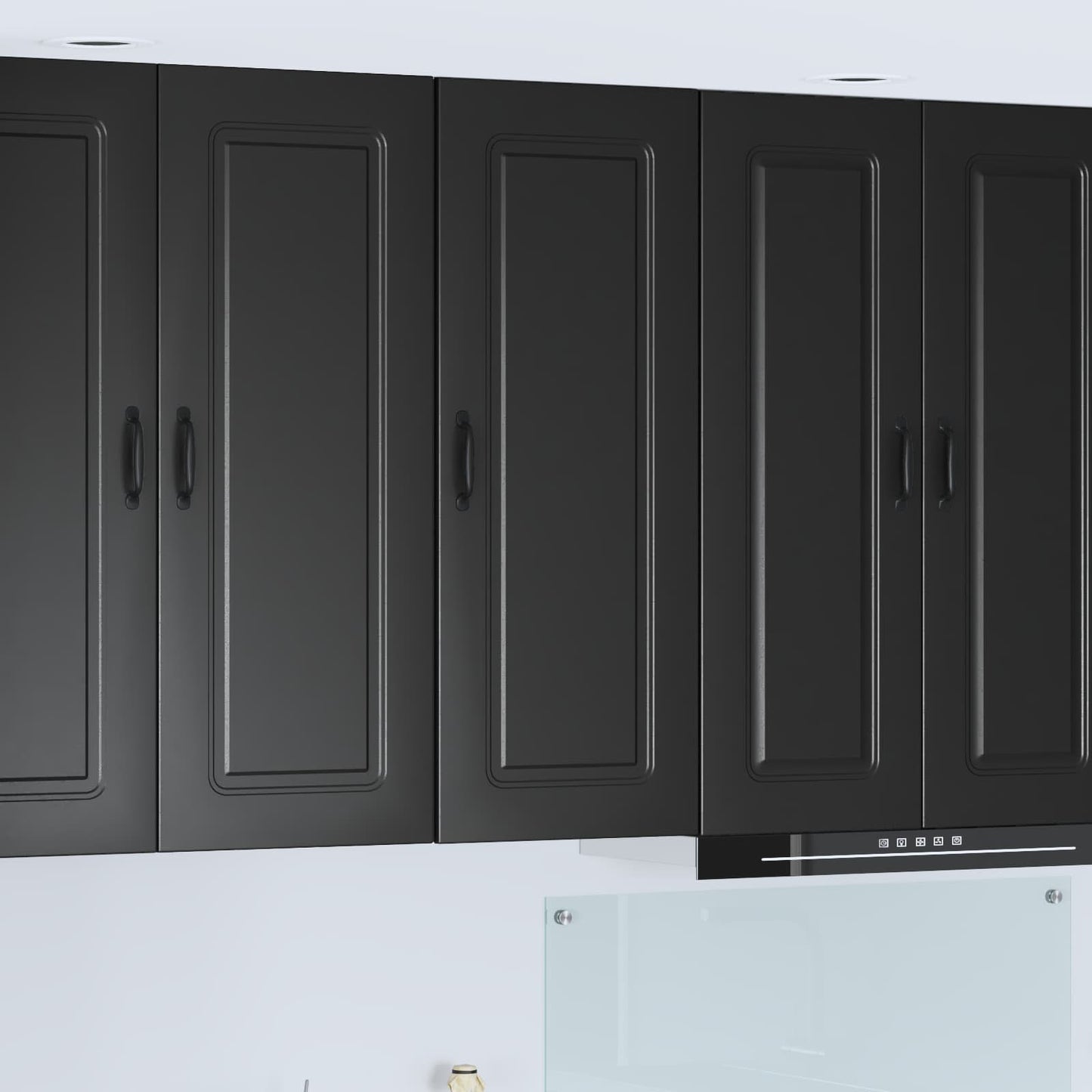 vidaXL Küchenschrank Kalmar Schwarz 40 x 31 x 100 cm Holzwerkstoff