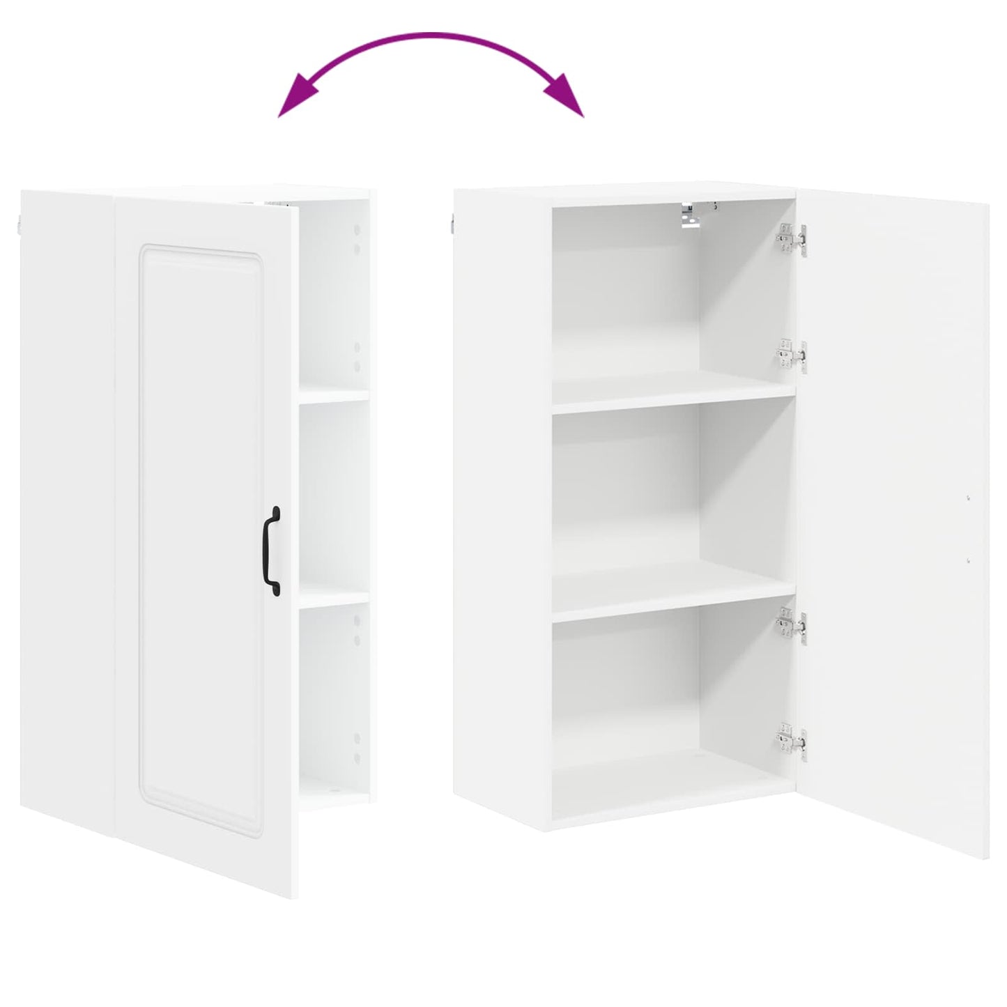 vidaXL Küchenschrank Kalmar Weiß 50 x 31 x 100 cm Holzwerkstoff