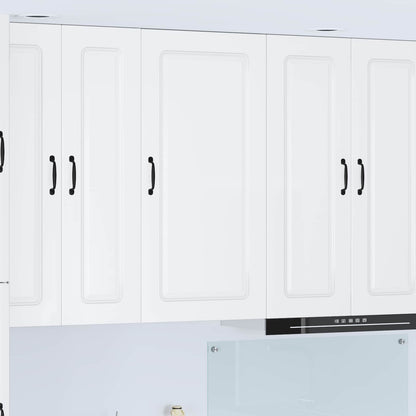 vidaXL Küchenschrank Kalmar Hochglanz Weiß 50 x 31 x 100 cm