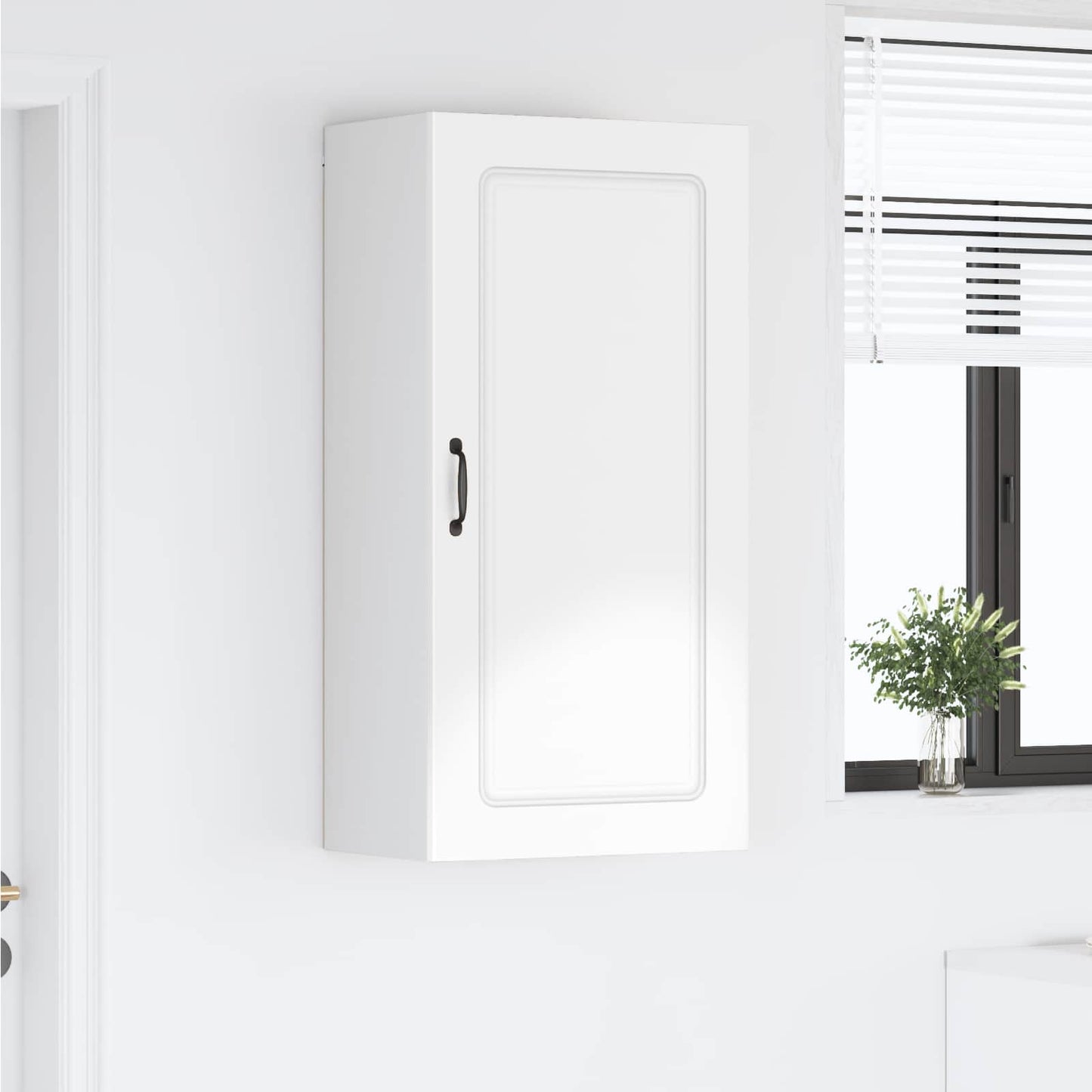 vidaXL Küchenschrank Kalmar Hochglanz Weiß 50 x 31 x 100 cm