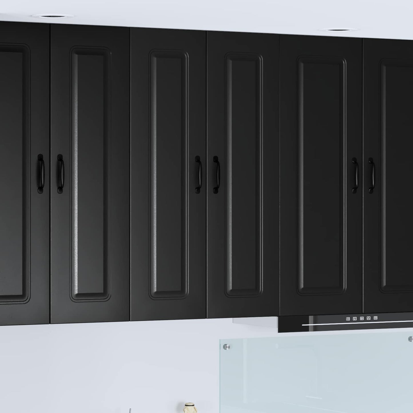 vidaXL Küchenschrank Kalmar Schwarz 60 x 31 x 100 cm Holzwerkstoff