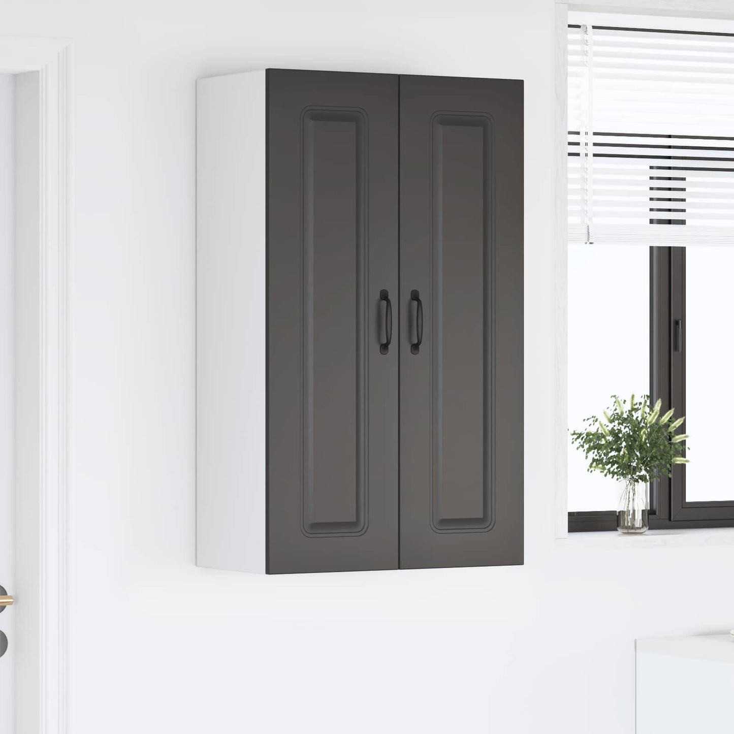 vidaXL Küchenschrank Kalmar Schwarz 60 x 31 x 100 cm Holzwerkstoff