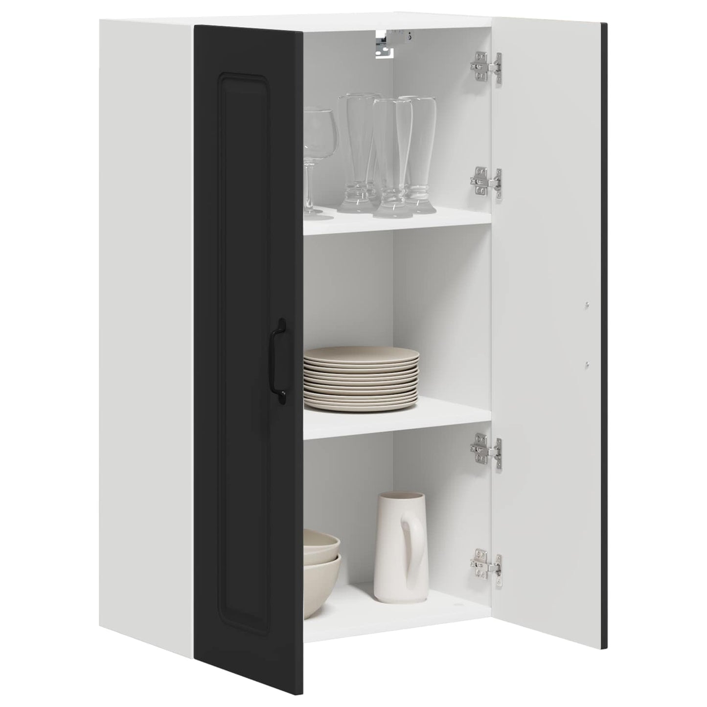 vidaXL Küchenschrank Kalmar Schwarz 60 x 31 x 100 cm Holzwerkstoff