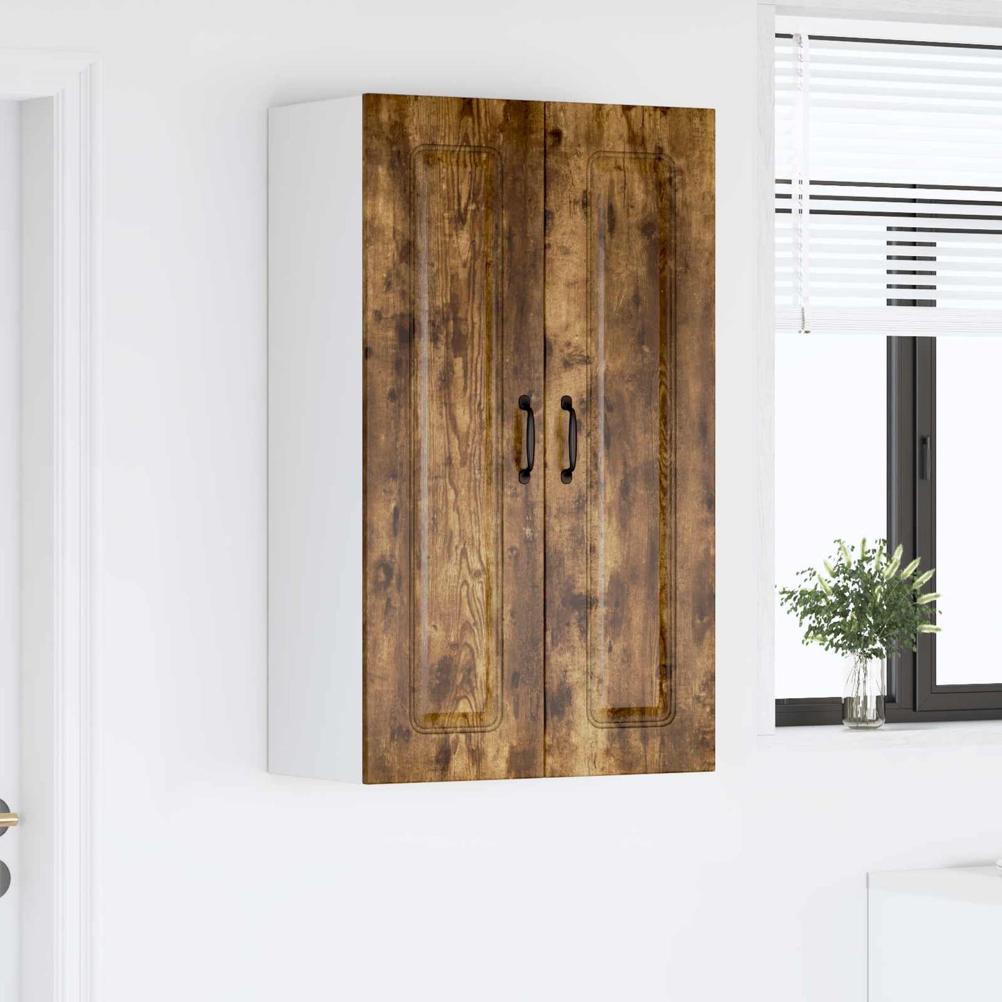vidaXL Küchenschrank Kalmar Geräucherte Eiche 60 x 31 x 100 cm