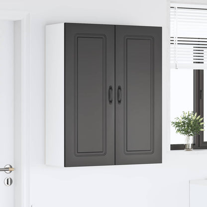 vidaXL Küchenschrank Kalmar Schwarz 80 x 31 x 100 cm Holzwerkstoff
