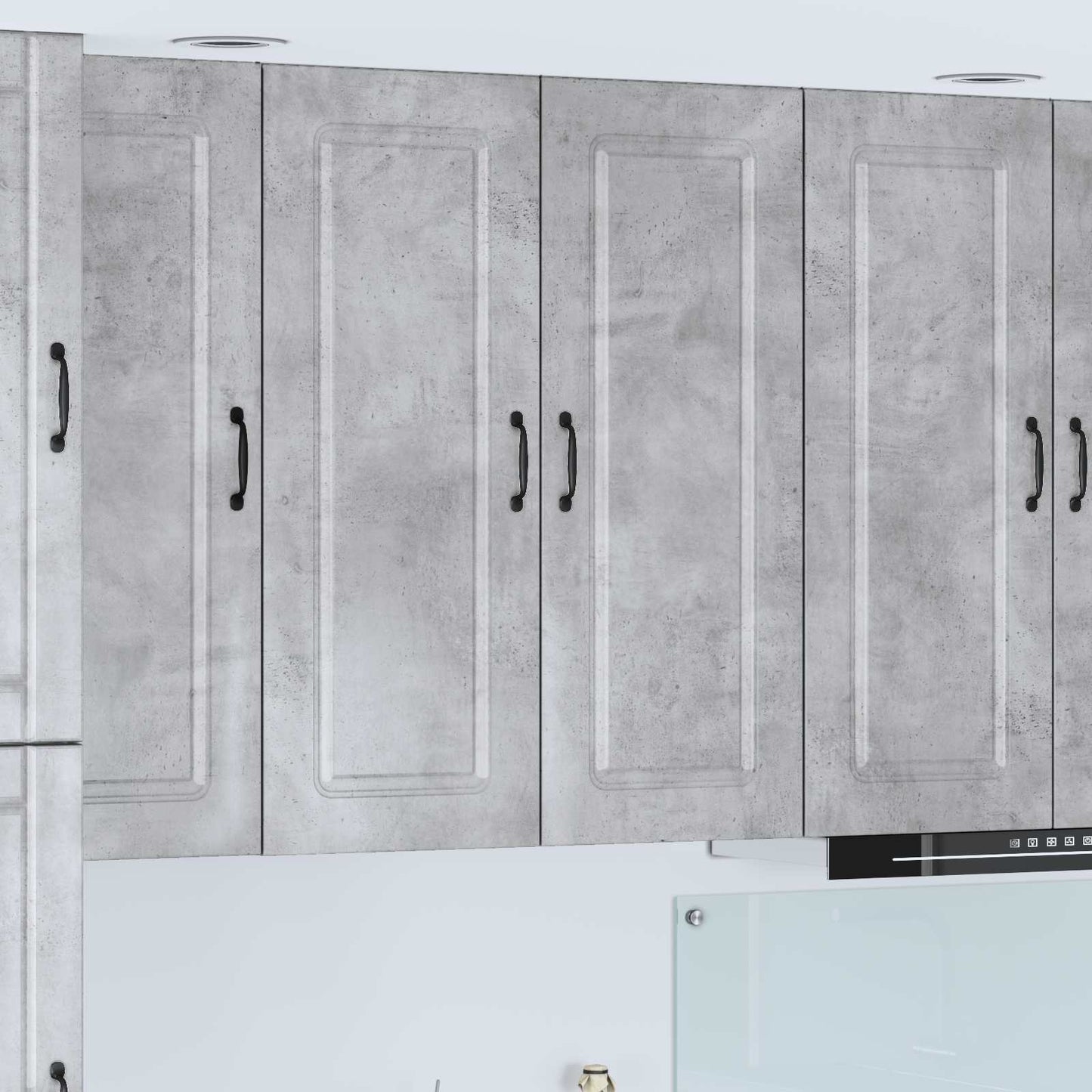 vidaXL Küchenschrank Kalmar Beton Grau 80 x 31 x 100 cm Holzwerkstoff