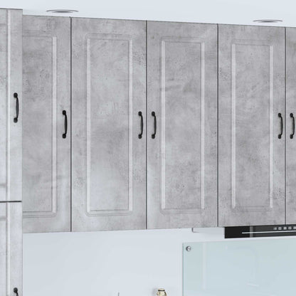 vidaXL Küchenschrank Kalmar Beton Grau 80 x 31 x 100 cm Holzwerkstoff