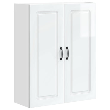 vidaXL Küchenschrank Kalmar Hochglanz Weiß 80 x 31 x 100 cm