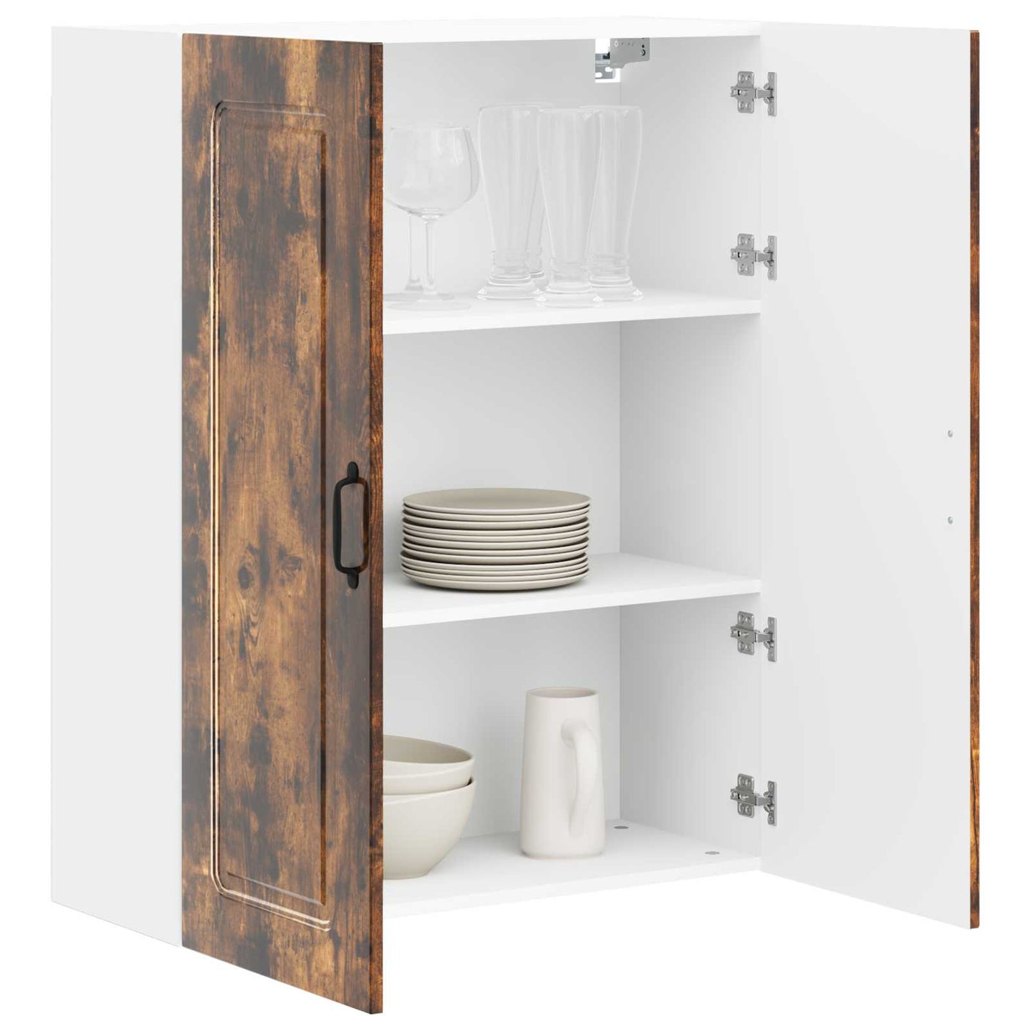 vidaXL Küchenschrank Kalmar Geräucherte Eiche 80 x 31 x 100 cm