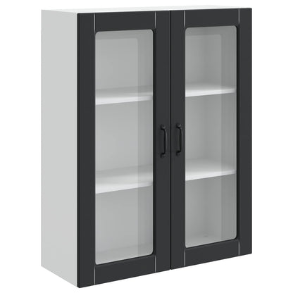 vidaXL Küchenschrank Kalmar Schwarz 80 x 31 x 100 cm Holzwerkstoff