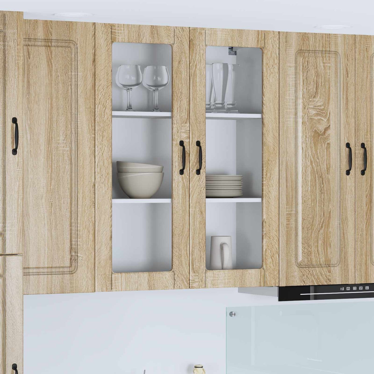 vidaXL Küchenschrank mit Speicher Kalmar Sonoma-Eiche 80 x 31 x 100 cm