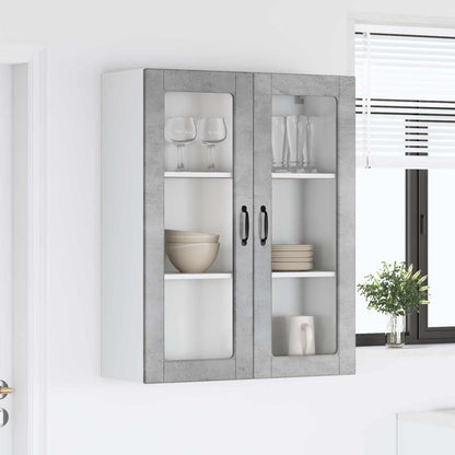 vidaXL Küchenschrank Kalmar Beton Grau 80 x 31 x 100 cm Holzwerkstoff