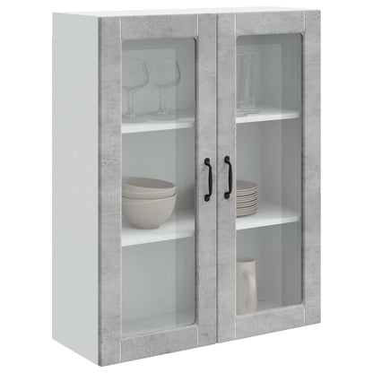 vidaXL Küchenschrank Kalmar Beton Grau 80 x 31 x 100 cm Holzwerkstoff