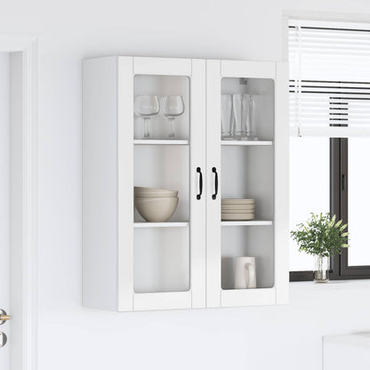 vidaXL Küchenschrank Kalmar Hochglanz Weiß 80 x 31 x 100 cm