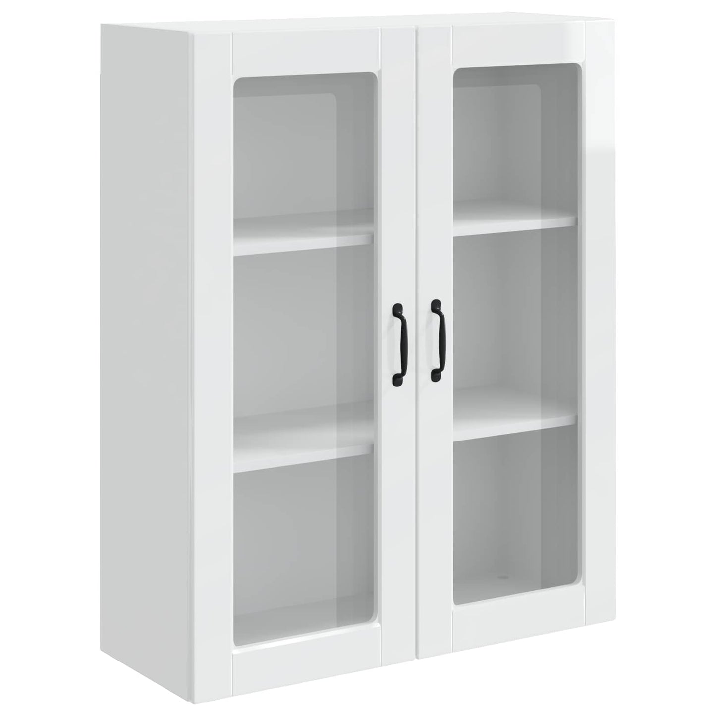 vidaXL Küchenschrank Kalmar Hochglanz Weiß 80 x 31 x 100 cm