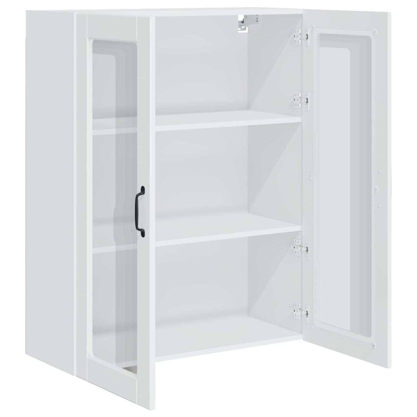 vidaXL Küchenschrank Kalmar Hochglanz Weiß 80 x 31 x 100 cm