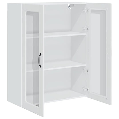 vidaXL Küchenschrank Kalmar Hochglanz Weiß 80 x 31 x 100 cm
