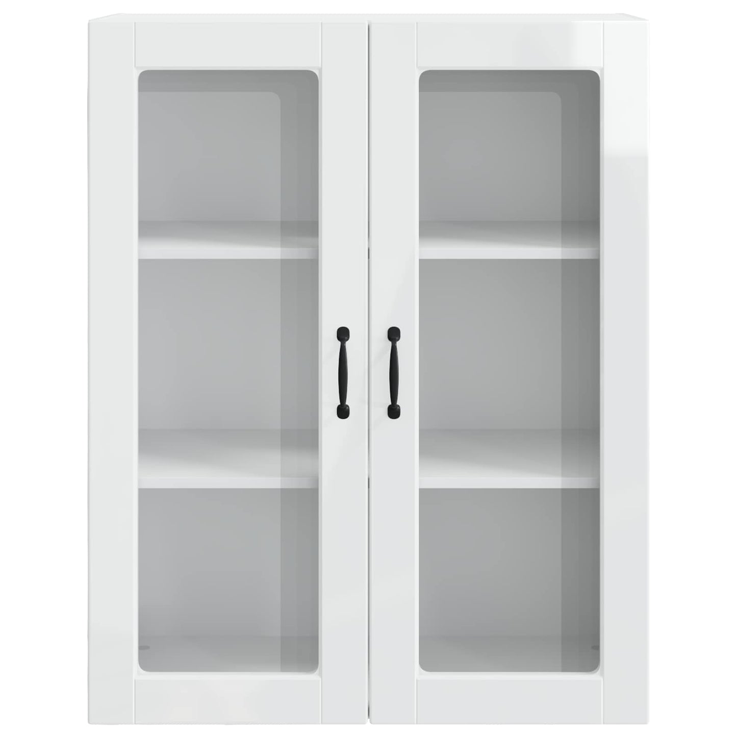 vidaXL Küchenschrank Kalmar Hochglanz Weiß 80 x 31 x 100 cm