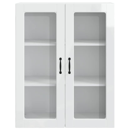 vidaXL Küchenschrank Kalmar Hochglanz Weiß 80 x 31 x 100 cm