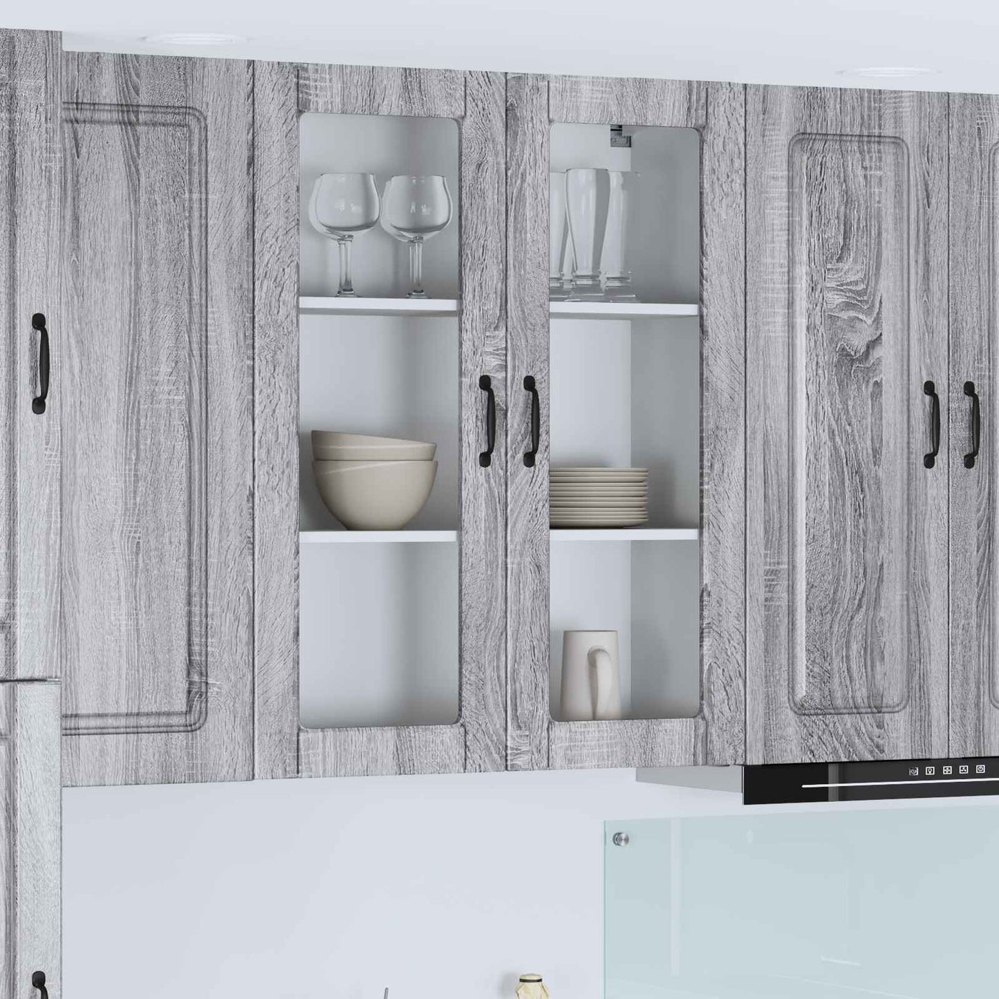vidaXL Küchenschrank Kalmar Graues Sonoma 80 x 31 x 100 cm