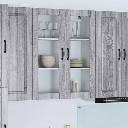 vidaXL Küchenschrank Kalmar Graues Sonoma 80 x 31 x 100 cm
