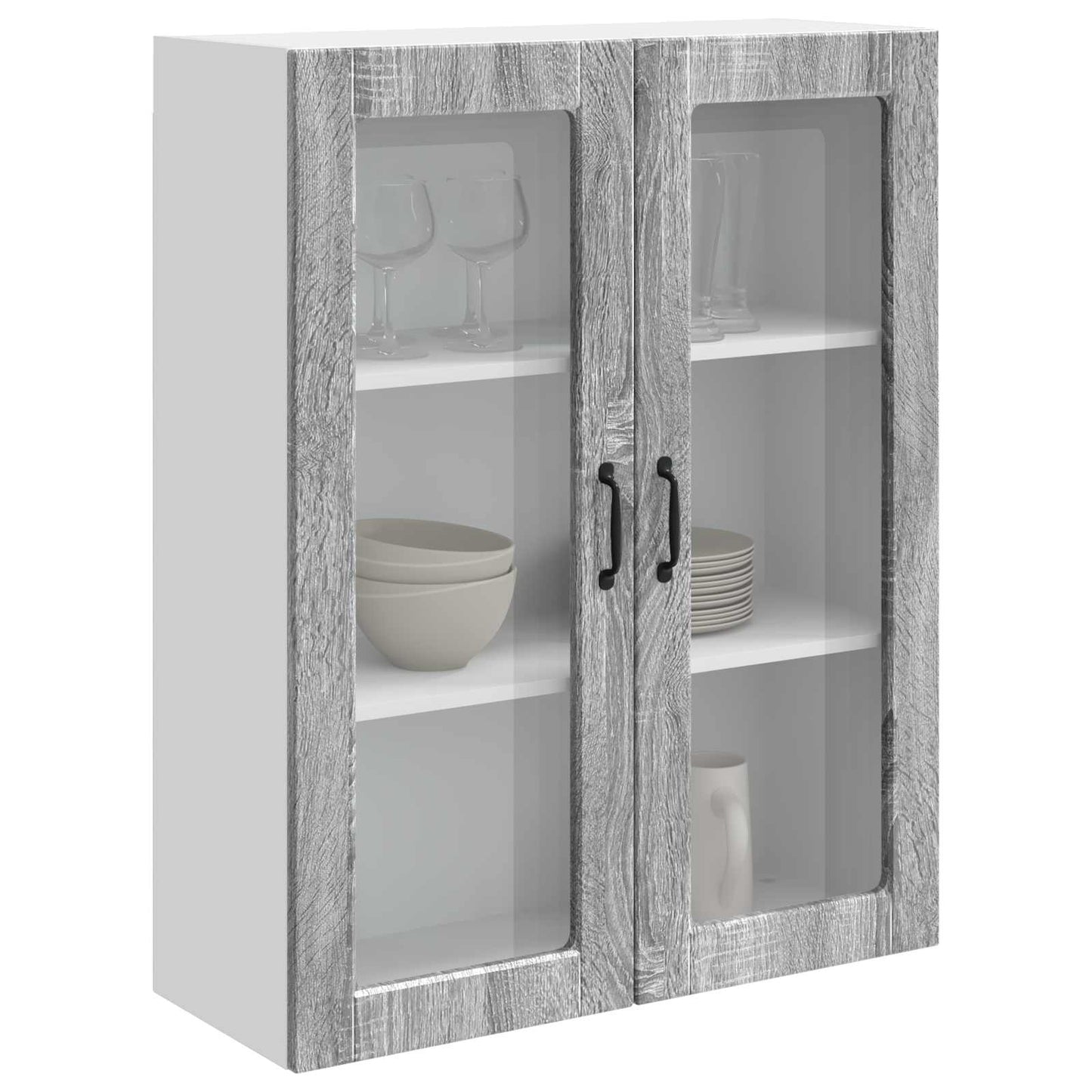 vidaXL Küchenschrank Kalmar Graues Sonoma 80 x 31 x 100 cm