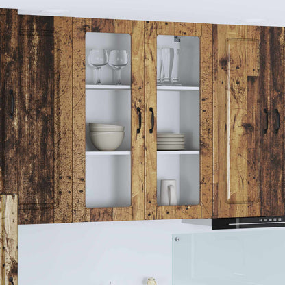 vidaXL Küchenschrank Kalmar Altholz 80 x 31 x 100 cm Holzwerkstoff