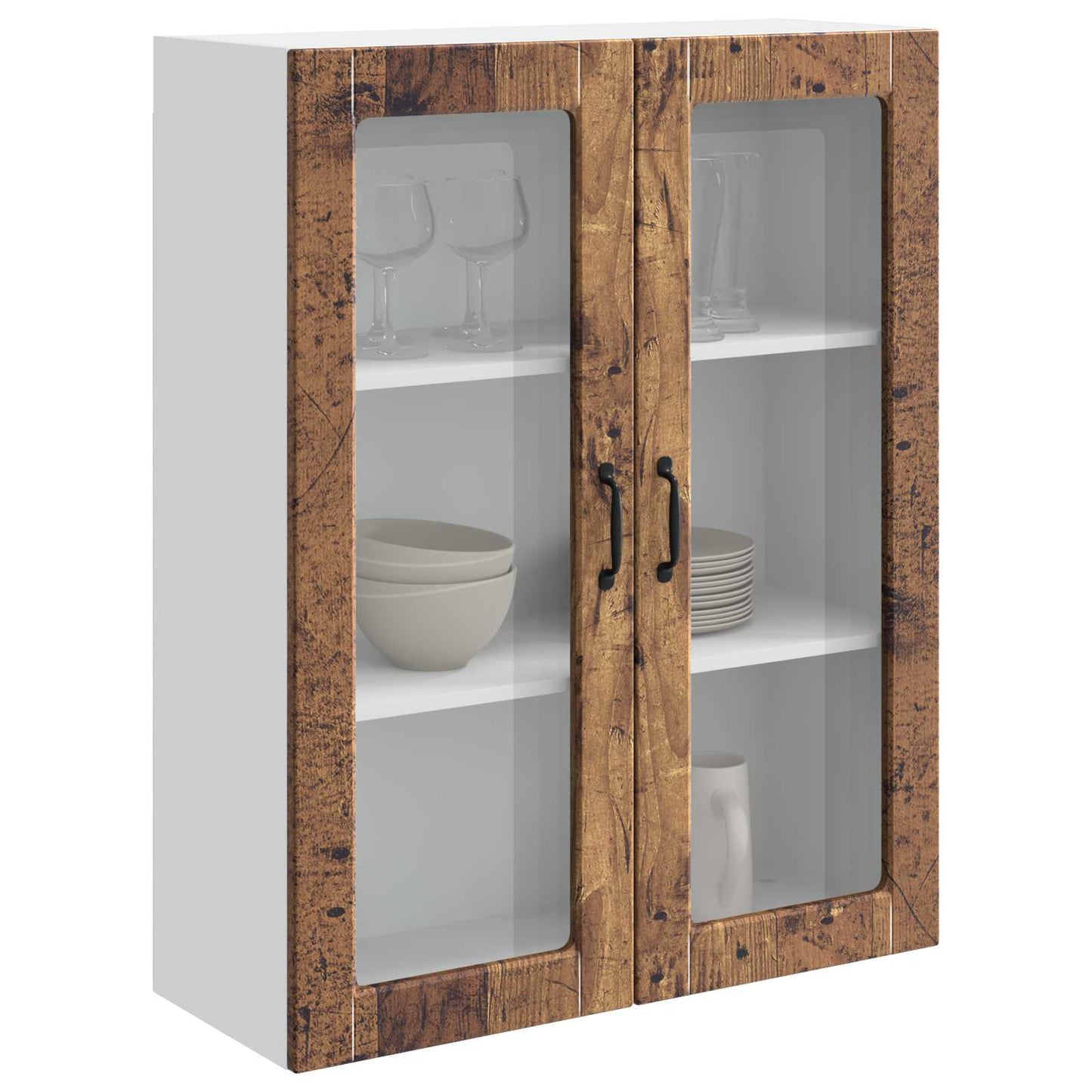 vidaXL Küchenschrank Kalmar Altholz 80 x 31 x 100 cm Holzwerkstoff