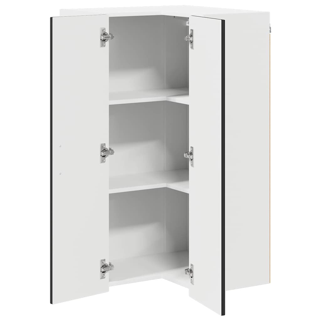 vidaXL Küchenschrank Kalmar Schwarz 57 x 57 x 100 cm Holzwerkstoff