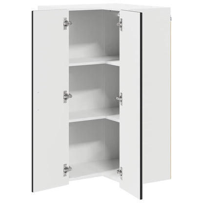 vidaXL Küchenschrank Kalmar Schwarz 57 x 57 x 100 cm Holzwerkstoff