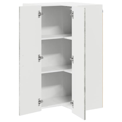 vidaXL Küchenschrank Kalmar Beton Grau 57 x 57 x 100 cm Holzwerkstoff