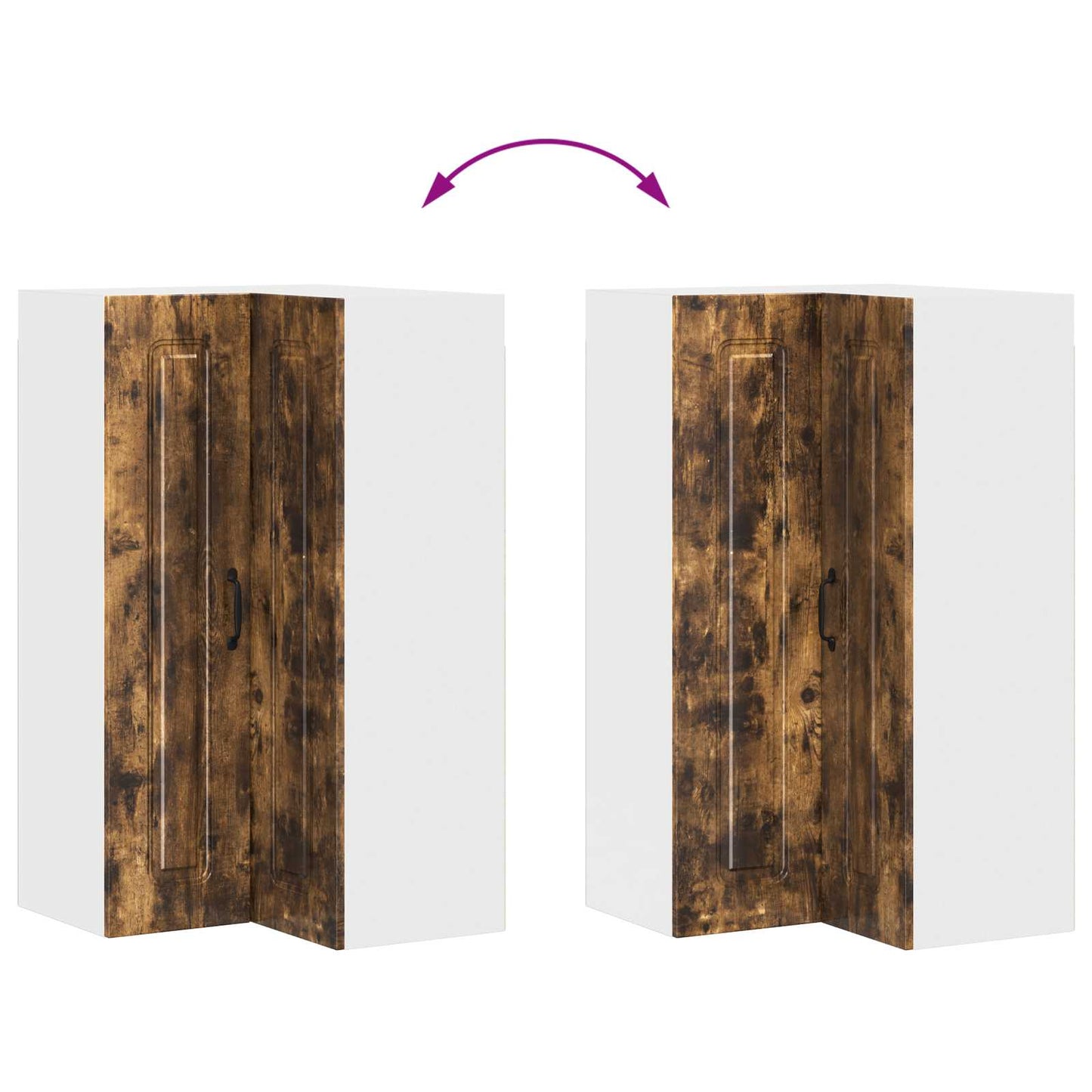 vidaXL Küchenschrank Kalmar Geräucherte Eiche 57 x 57 x 100 cm