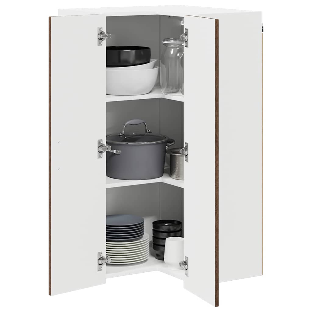 vidaXL Küchenschrank Kalmar Braun Eichen-Optik 57 x 57 x 100 cm