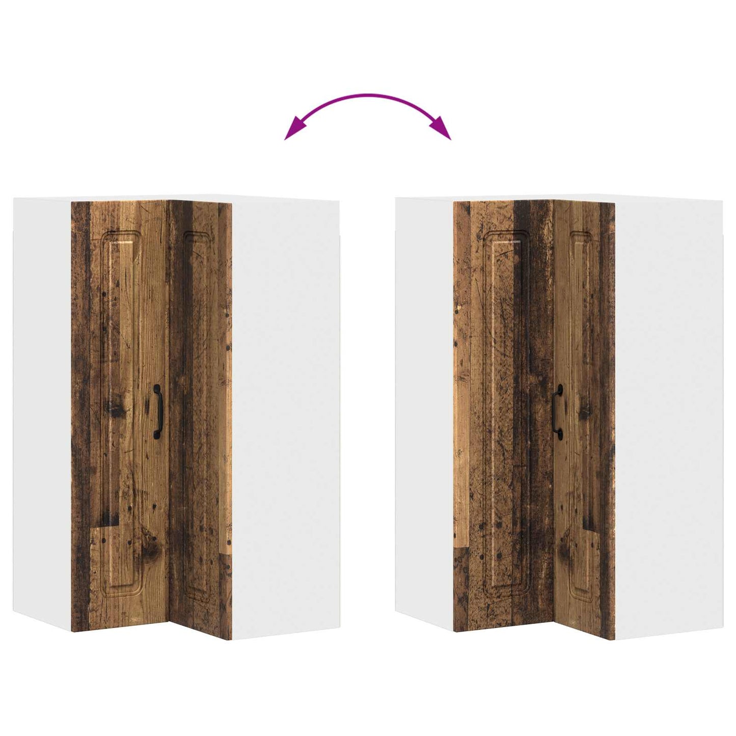 vidaXL Küchenschrank Kalmar Altholz 57 x 57 x 100 cm Holzwerkstoff