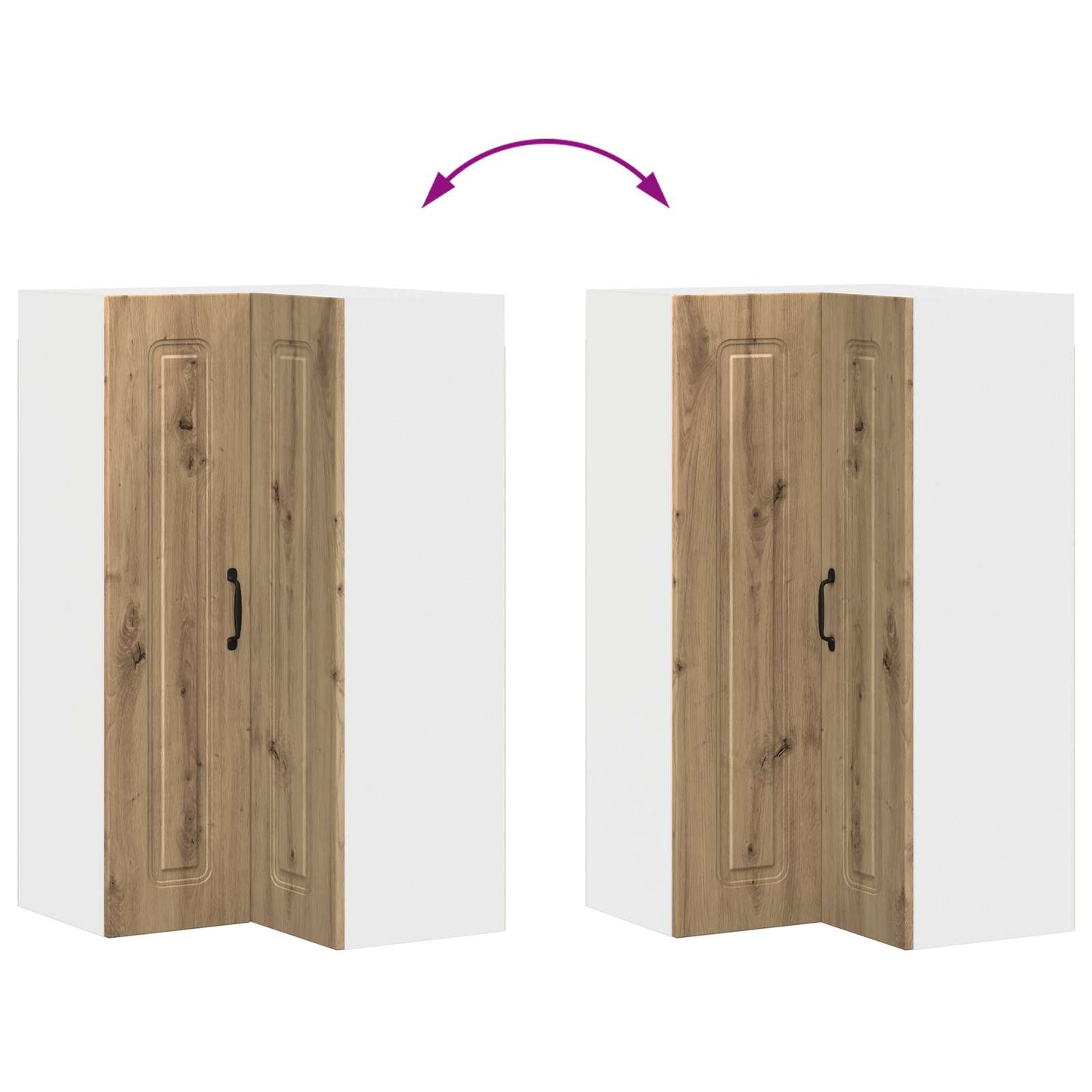 vidaXL Küchenschrank Kalmar Artisan-Eiche 57 x 57 x 100 cm