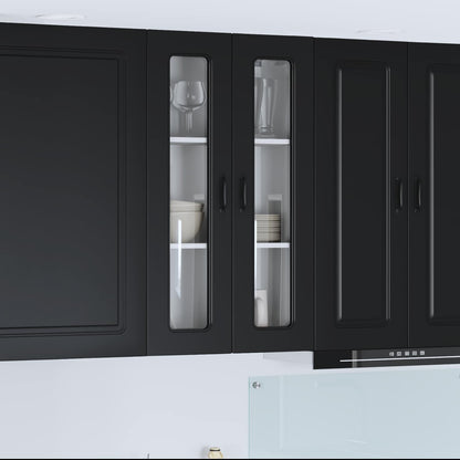 vidaXL Küchenschrank Kalmar Schwarz 60 x 31 x 100 cm Holzwerkstoff