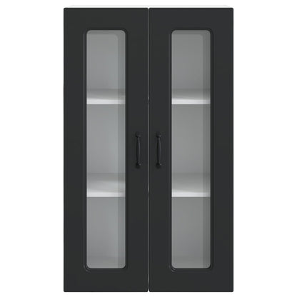 vidaXL Küchenschrank Kalmar Schwarz 60 x 31 x 100 cm Holzwerkstoff