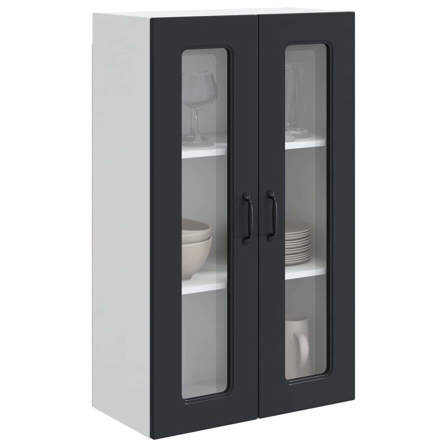 vidaXL Küchenschrank Kalmar Schwarz 60 x 31 x 100 cm Holzwerkstoff