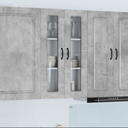 vidaXL Küchenschrank Kalmar Beton Grau 60 x 31 x 100 cm Holzwerkstoff