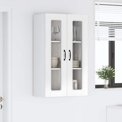 vidaXL Küchenschrank Kalmar Hochglanz Weiß 60 x 31 x 100 cm