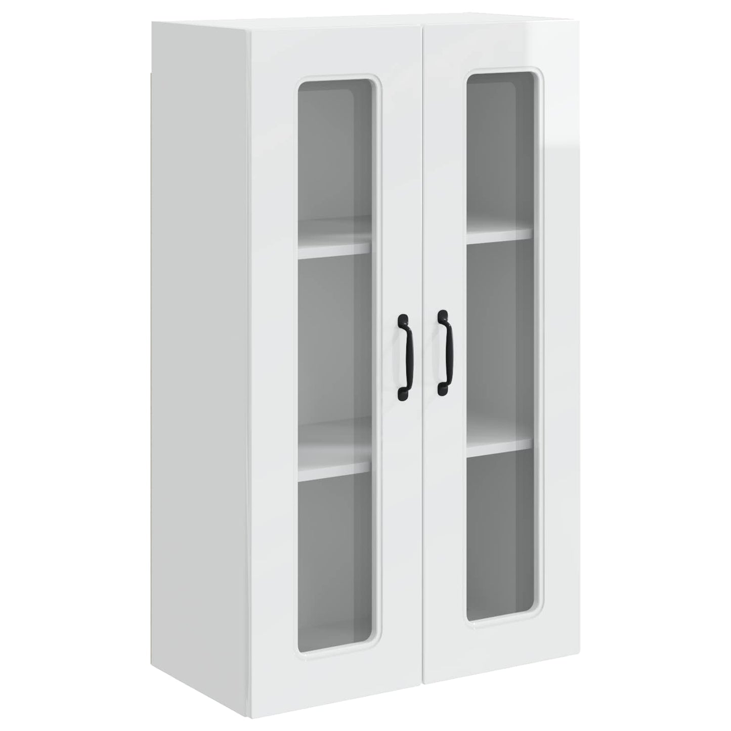 vidaXL Küchenschrank Kalmar Hochglanz Weiß 60 x 31 x 100 cm
