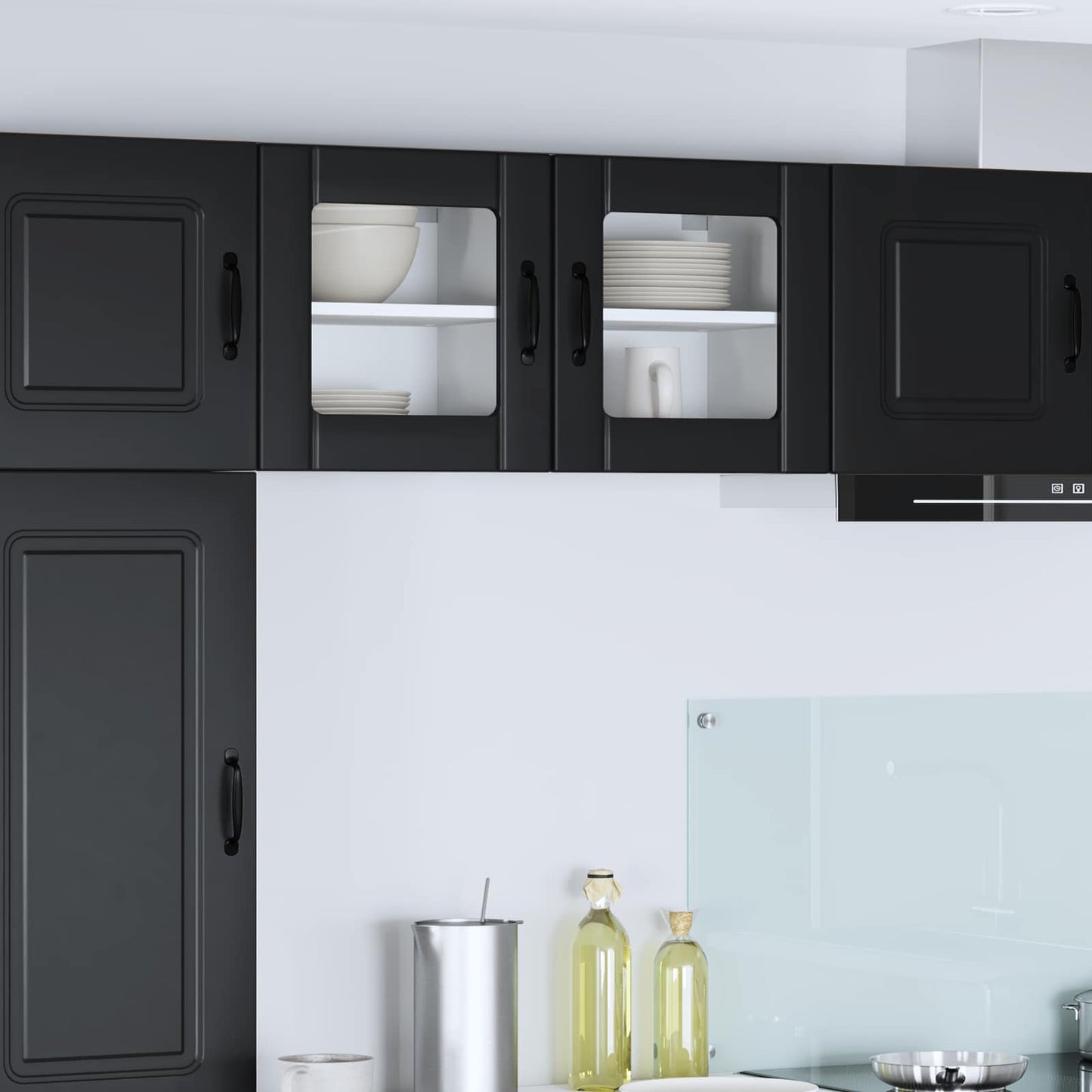vidaXL Küchenschrank Schwarz 40 x 31 x 40 cm Holzwerkstoff