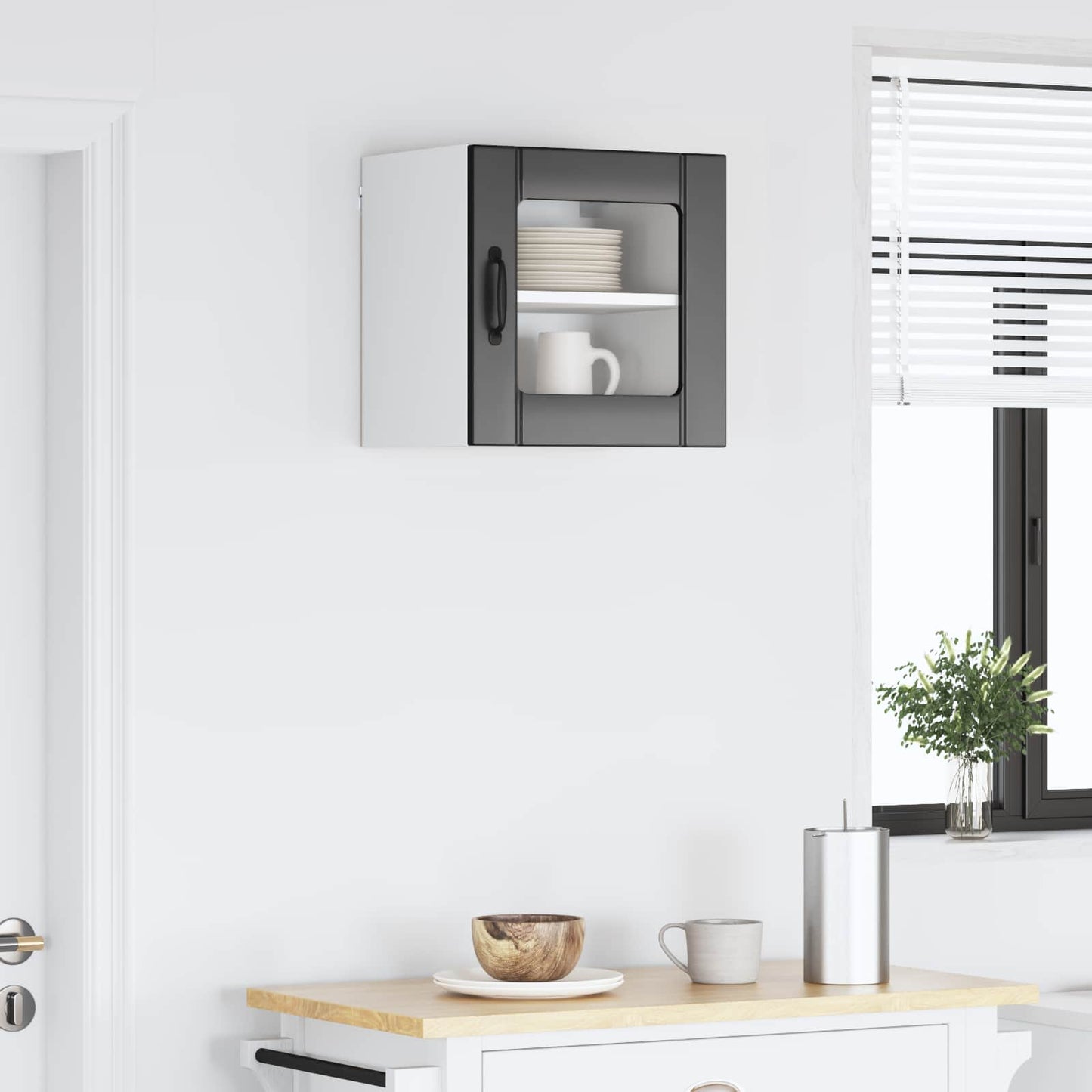 vidaXL Küchenschrank Schwarz 40 x 31 x 40 cm Holzwerkstoff