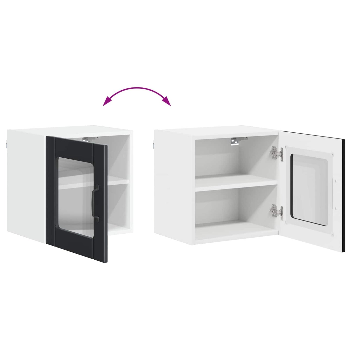 vidaXL Küchenschrank Schwarz 40 x 31 x 40 cm Holzwerkstoff