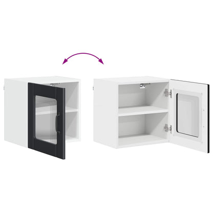 vidaXL Küchenschrank 2 pcs Schwarz 40 x 31 x 40 cm Holzwerkstoff