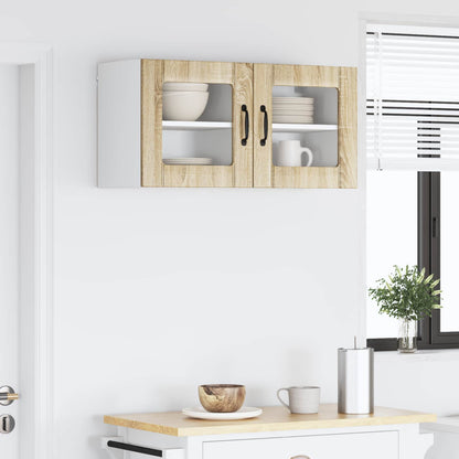 vidaXL Küchenschrank 2 pcs Sonoma-Eiche 40 x 31 x 40 cm Holzwerkstoff