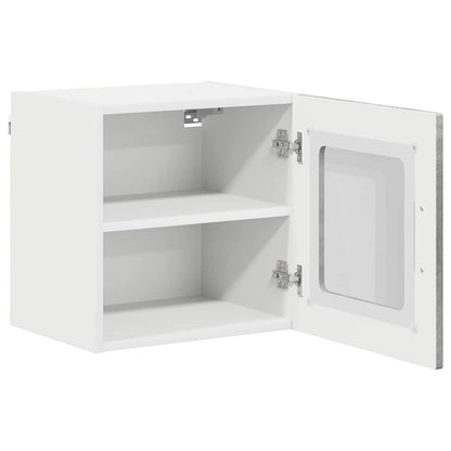 vidaXL Küchenschrank Lucca 2 pcs Beton Grau 40 x 31 x 40 cm